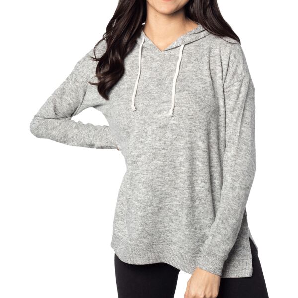 Ladies' Cozy Tunic Hooded Sweatshirt Thumbnail