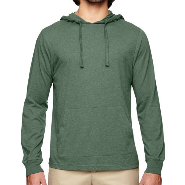 Unisex Eco Blend Long-Sleeve Pullover Hooded T-Shirt Thumbnail