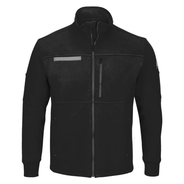 Men's Tall Zip Front Fleece Jacket-Cotton /Spandex Blend Thumbnail
