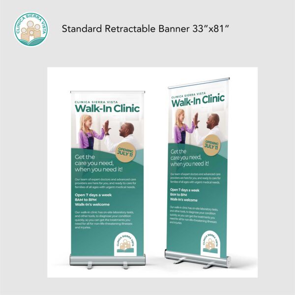 Retractable Banner 33”x81” Thumbnail