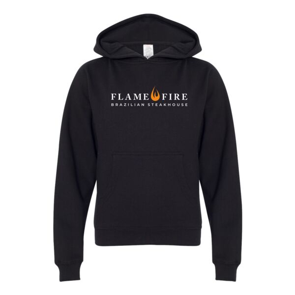 flame and fire_ss4001Y youth hoodie_full color logo Thumbnail