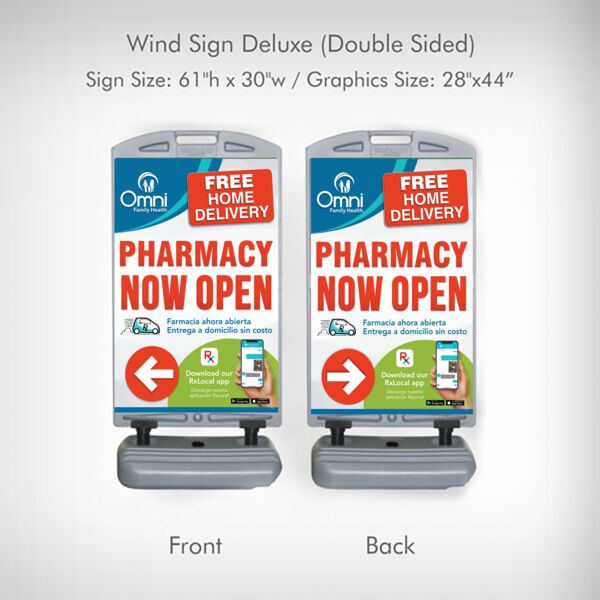 Wind Deluxe Sign Double Sided 02 Thumbnail