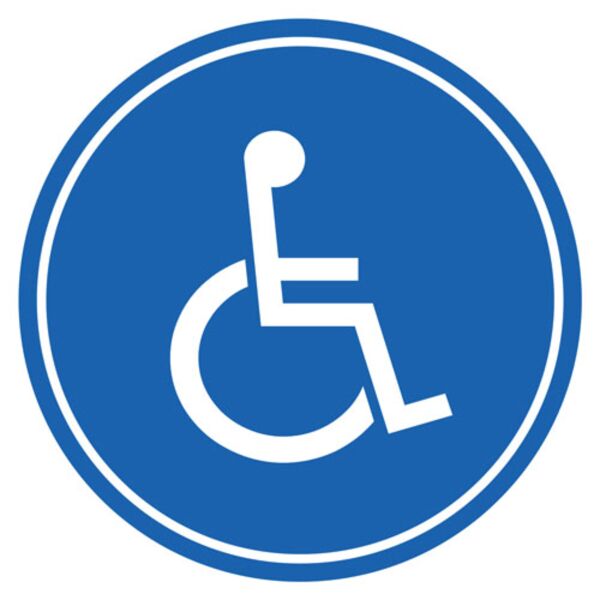 Floor Decal 23" - Designated Wheelchair Thumbnail