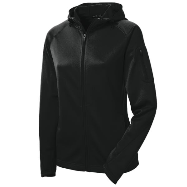 Ladies Tech Fleece Full Zip Hooded Jacket Thumbnail