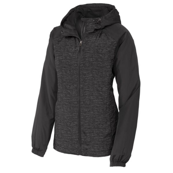 Sport-Tek Raglan Hooded Wind Jacket Thumbnail