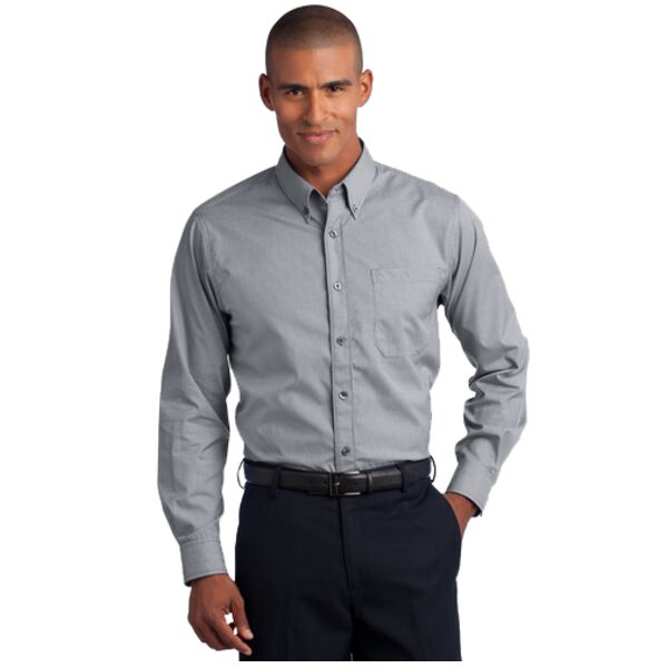 Red House® - Mini-Check Non-Iron Button-Down Shirt Thumbnail