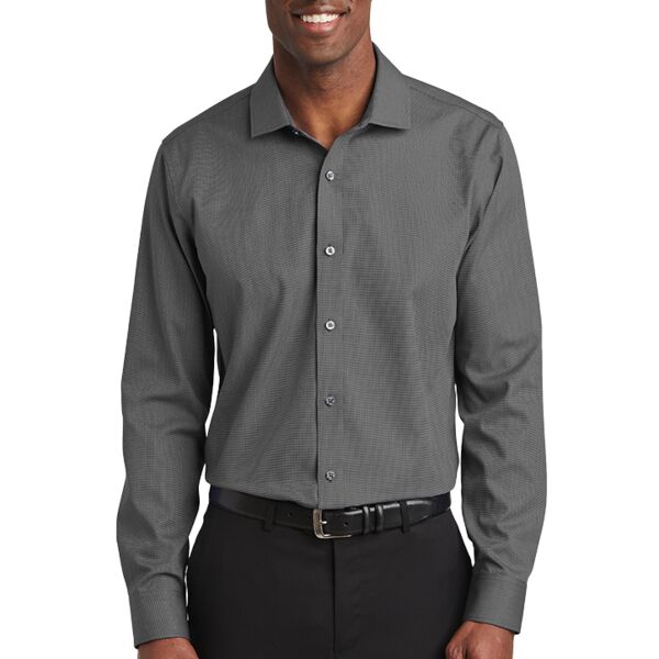 (KM) Slim Fit Nailhead Non Iron Shirt Thumbnail
